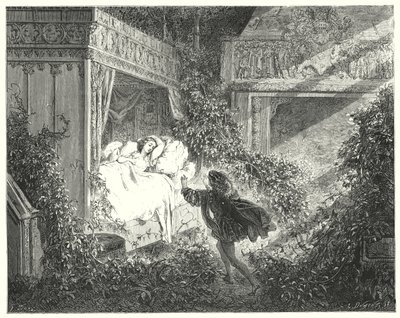 Törnrosa; Törnrosa (gravyr) av Gustave Dore