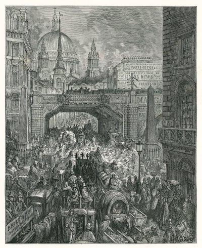 Ludgate Hill (gravyr) av Gustave Dore