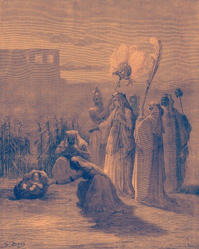 Moses i tjurarna av Gustave Dore