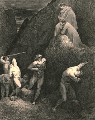 Markera nu hur jag sliter mig! se! Hur är Mahomet manglad!, c1890. av Gustave Dore