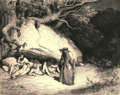 Bara så långt drabbat, att vi lever begärande utan hopp, c1890. av Gustave Dore