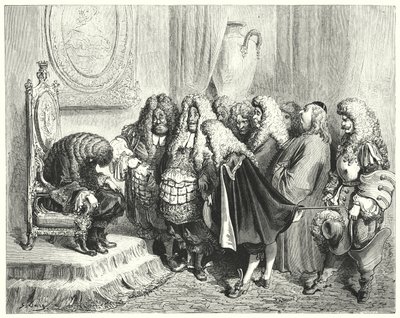 Åsneskinn; Åsneskinn (gravyr) av Gustave Dore