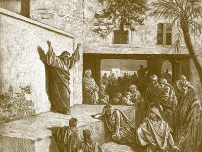Profeten Micah, gravyr av Gustave Doré - Bibel av Gustave Dore