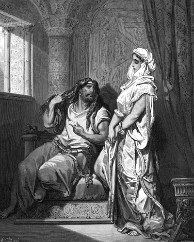 Simson och Delila, 1866 av Gustave Dore