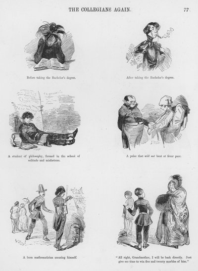 Sketches Humorous and Grotesque av Gustave Dore (gravyr) av Gustave Dore