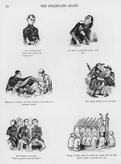 Sketches Humorous and Grotesque av Gustave Dore (gravyr) av Gustave Dore