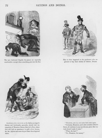 Sketches Humorous and Grotesque av Gustave Dore (gravyr) av Gustave Dore