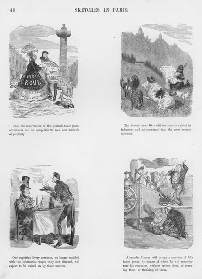 Sketches Humorous and Grotesque av Gustave Dore (gravyr) av Gustave Dore