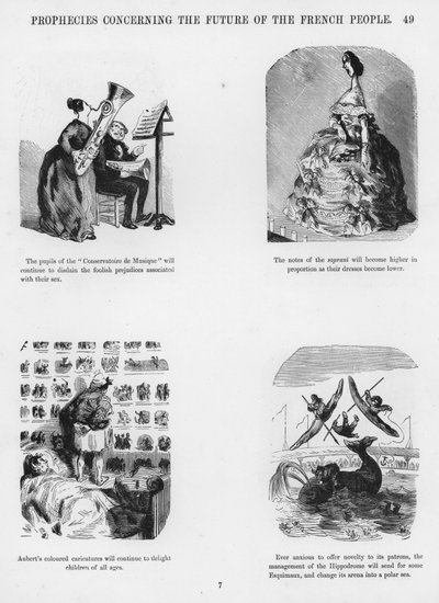Sketcher Humorous and Grotesque av Gustave Dore (gravyr) av Gustave Dore