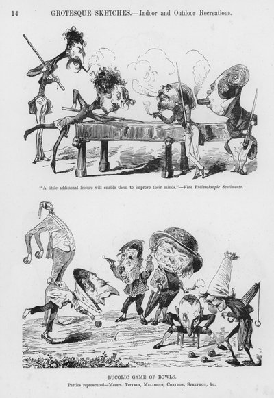 Sketches Humorous and Grotesque av Gustave Dore (gravyr) av Gustave Dore