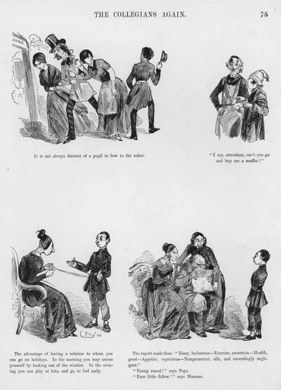 Sketches Humorous and Grotesque av Gustave Dore (gravyr) av Gustave Dore