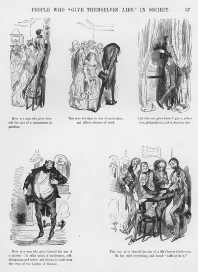 Sketches Humorous and Grotesque av Gustave Dore (gravyr) av Gustave Dore