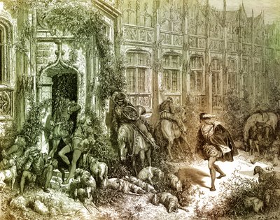 Törnrosa gravyr av Gustave Doré. av Gustave Dore