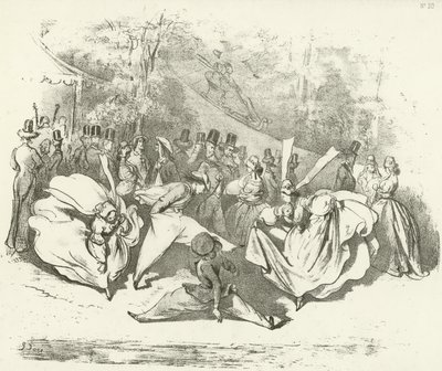 Tio år senare eller en förändring av mode 1840 (djuptryck) av Gustave Dore