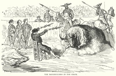 Banderillero i stolen (gravyr) av Gustave Dore