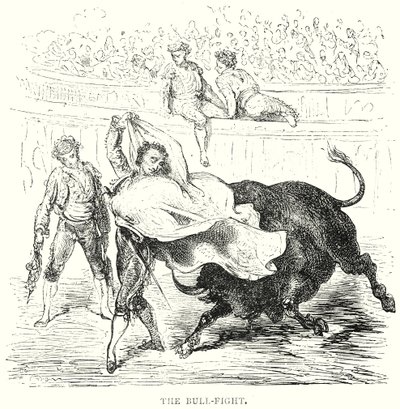 Tjurfäktningen (gravyr) av Gustave Dore