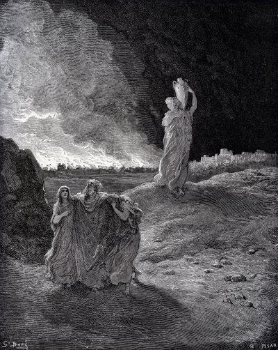 Förstörelsen av Sodom av Gustave Dore