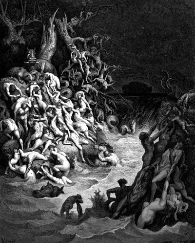 Översvämningen, 1866 av Gustave Dore