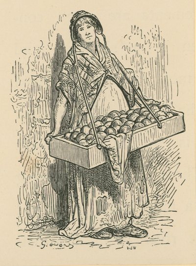 Fruktförsäljaren av Gustave Dore