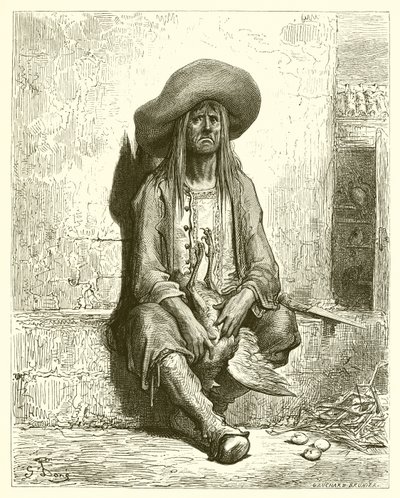 Hönan med guldäggen (La Fontaine) av Gustave Dore