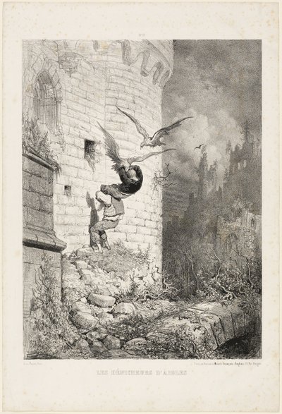 Jägarna av örnbon av Gustave Dore
