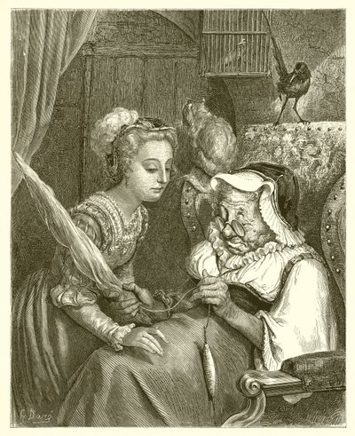 Prinsessan och Fairy Spite av Gustave Dore