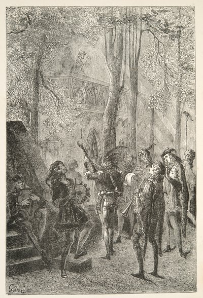 The Joicing of Sir Gareths Marriage, från Stories of the Days of King Arthur av Charles Henry Hanson, pub.1898 av Gustave Dore