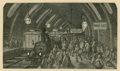 Arbetarens tåg (gravyr) av Gustave Dore