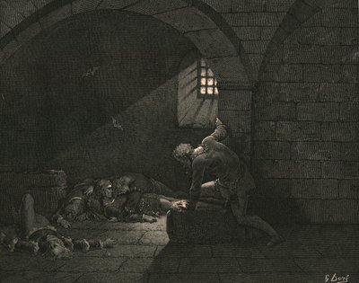 Sedan fick fastan behärska sorgen, c1890. av Gustave Dore