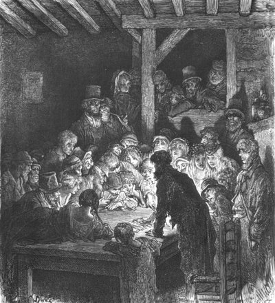 "Tjuvar som spelar", 1872. av Gustave Dore