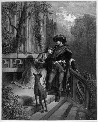 de två duvorna - de två duvorna - från "Fables" av Jean de La Fontaine av Gustave Dore