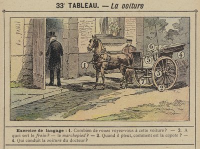 Bilen (färg litho) av Gustave Fraipont