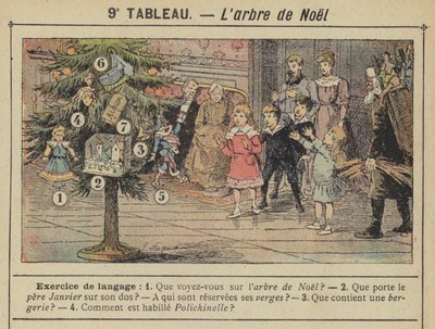Julgranen (färg litho) av Gustave Fraipont