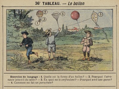 Le balloon (färgade medlemmar) av Gustave Fraipont