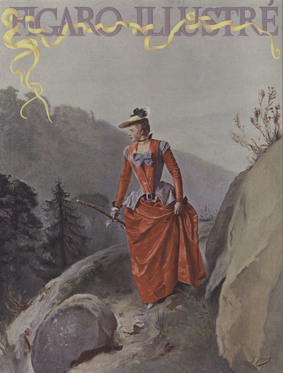 Omslag till Le Figaro Illustre, augusti 1891 av Gustave Jacquet