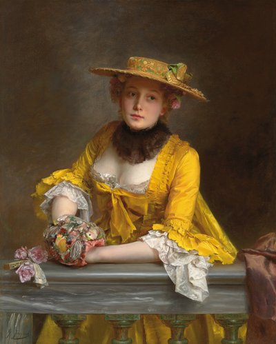 Den gula klänningen, av Gustave Jacquet
