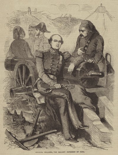 General Williams, den galna försvararen av Kars av Gustave Janet