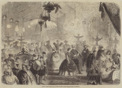 Grand Fancy-Dress Ball given by the Duke of Medina-Coeli at Madrid  av Gustave Janet
