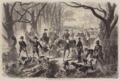 Den kejserliga jakten i Compiegneskogen av Gustave Janet