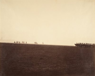 [Kavallerimanövrar, Camp de Chalons], 1857. av Gustave Le Gray
