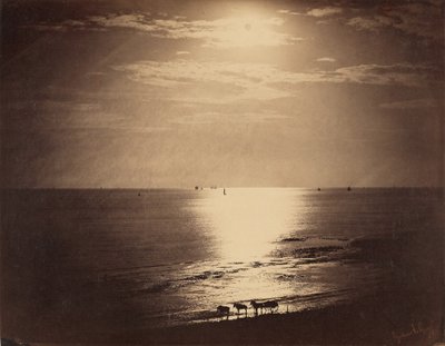 Le Soleil au Zénith - Océan / Solen vid Zenith, Normandie av Gustave Le Gray