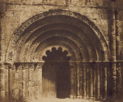 Mellersta portalen i Aubeterre, 1851. av Gustave Le Gray