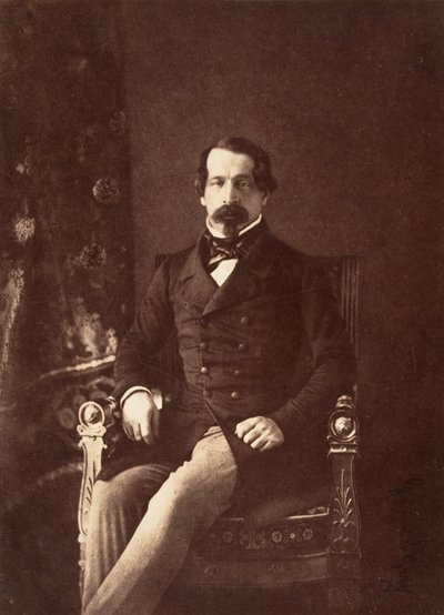Porträtt av Louis-Napoleon Bonaparte som prinspresident, 1852. av Gustave Le Gray