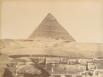 Pyramiderna i Giza, 1865-69. av Gustave Le Gray