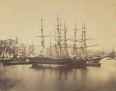 Fartyg i hamnen, Sète av Gustave Le Gray