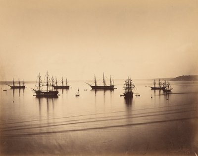 Den franska flottan, Cherbourg av Gustave Le Gray