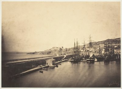 Kajen i Sète, 1857. av Gustave Le Gray