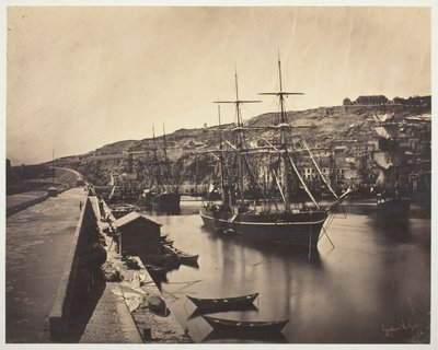 Hamnen och staden Sète-Mediterranée (Port et Ville de Sète-Mediterranée) av Gustave Le Gray