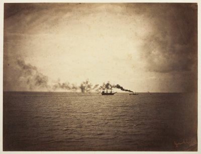 Bogserbåten, 185657. av Gustave Le Gray