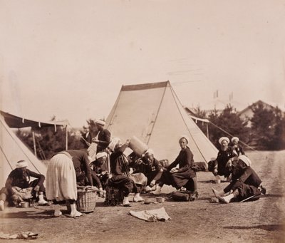Zouavernas måltid av Gustave Le Gray
